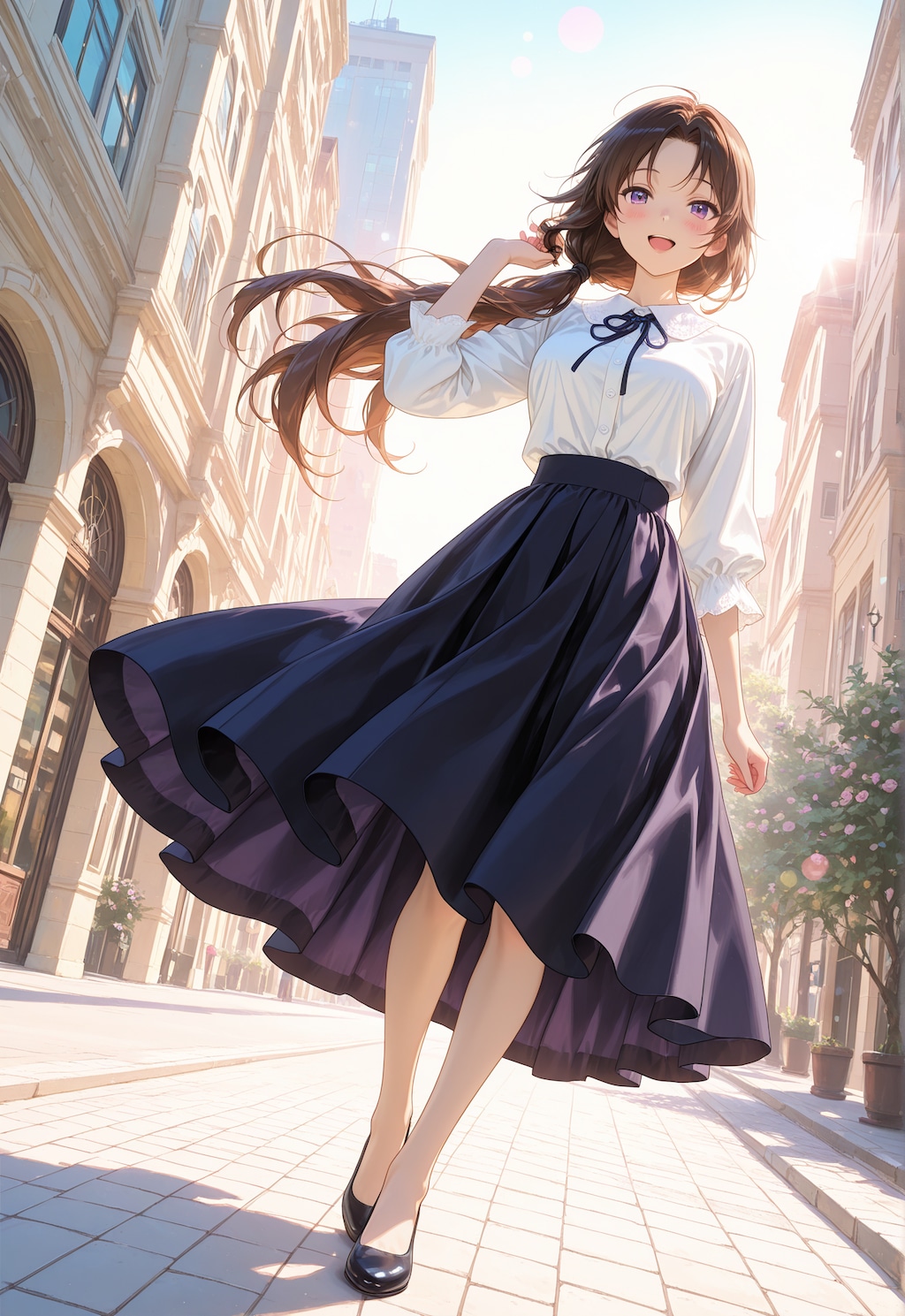 ロングスカートのオリキャラちゃん①