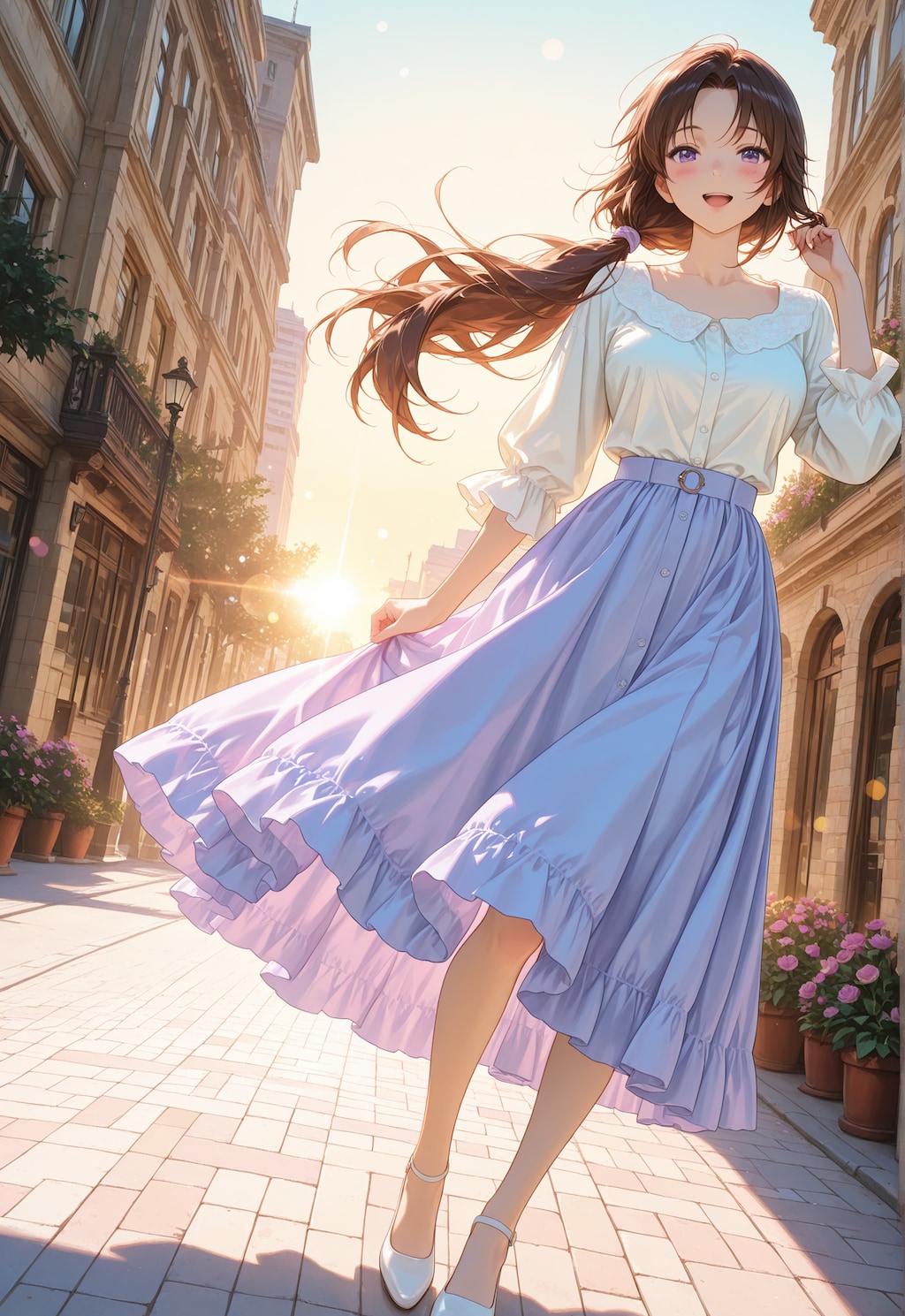 ロングスカートのオリキャラちゃん①