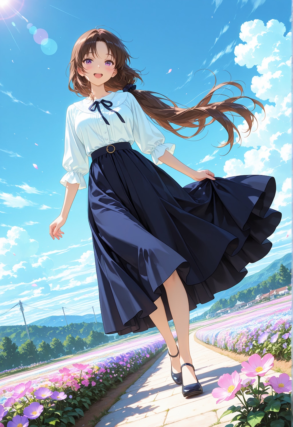 ロングスカートのオリキャラちゃん①