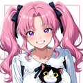 女の子と猫 3枚目