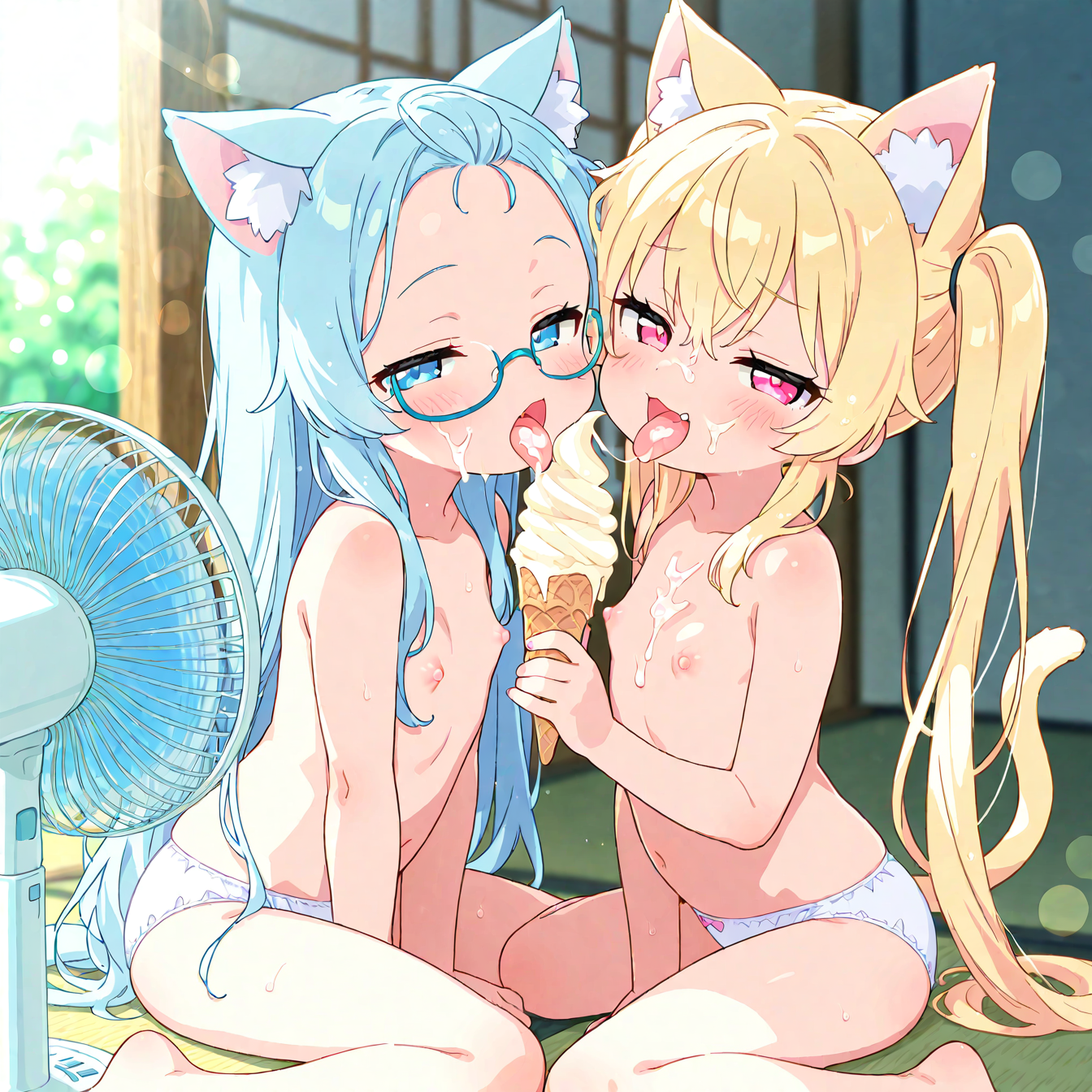 アイスは服を着てから食べましょうね