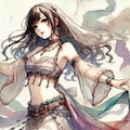 ベリーダンスを踊る少女 2枚目