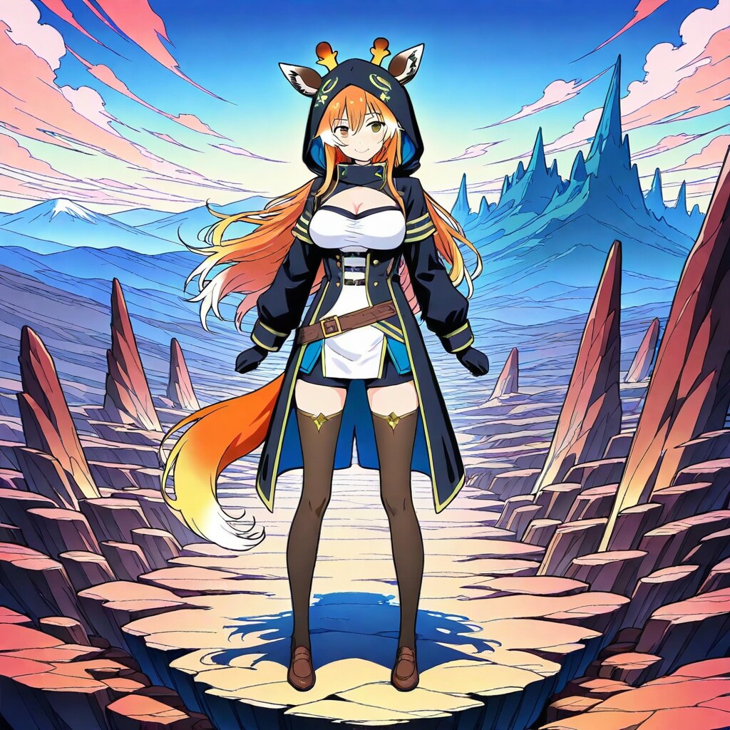 荒野と渓谷のアニマルフーディーちび子ちゃん