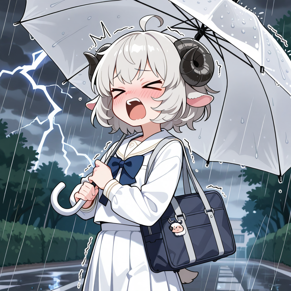 メイちゃんはカミナリが苦手なのです！！