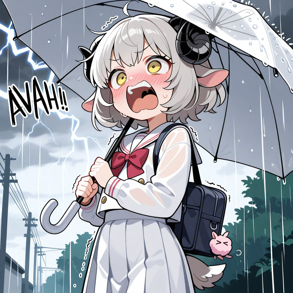 メイちゃんはカミナリが苦手なのです！！