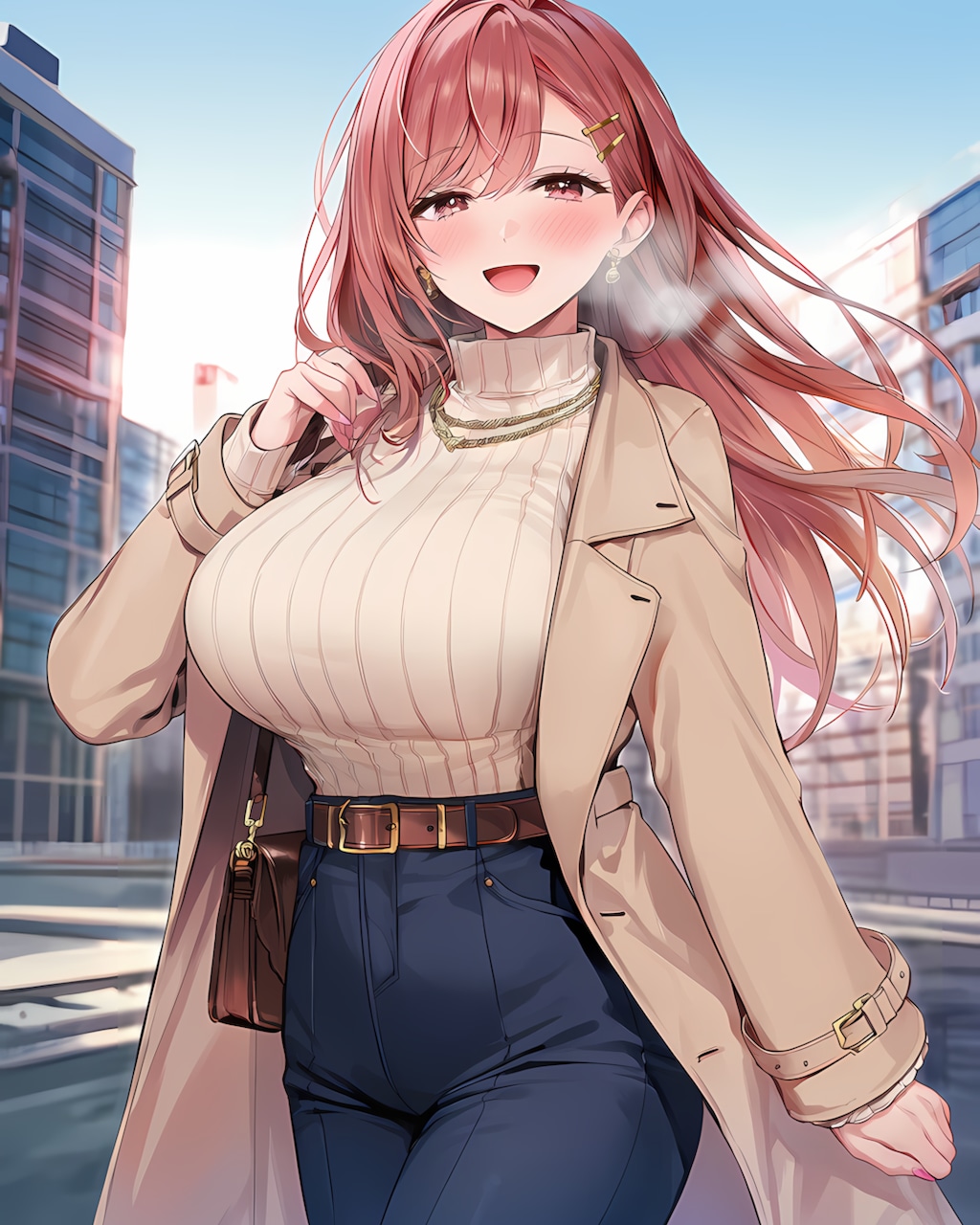 ❄️12/4 朝のキャメル通勤コーデ❄️