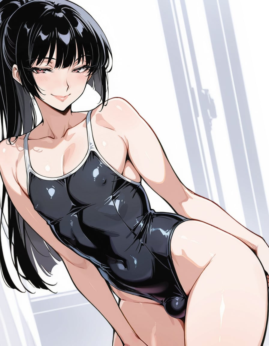 水着のメス男子