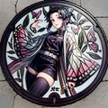 AIが描く美しく神秘的な鬼滅の刃のご当地マンホールアート(胡蝶しのぶ) 10枚目