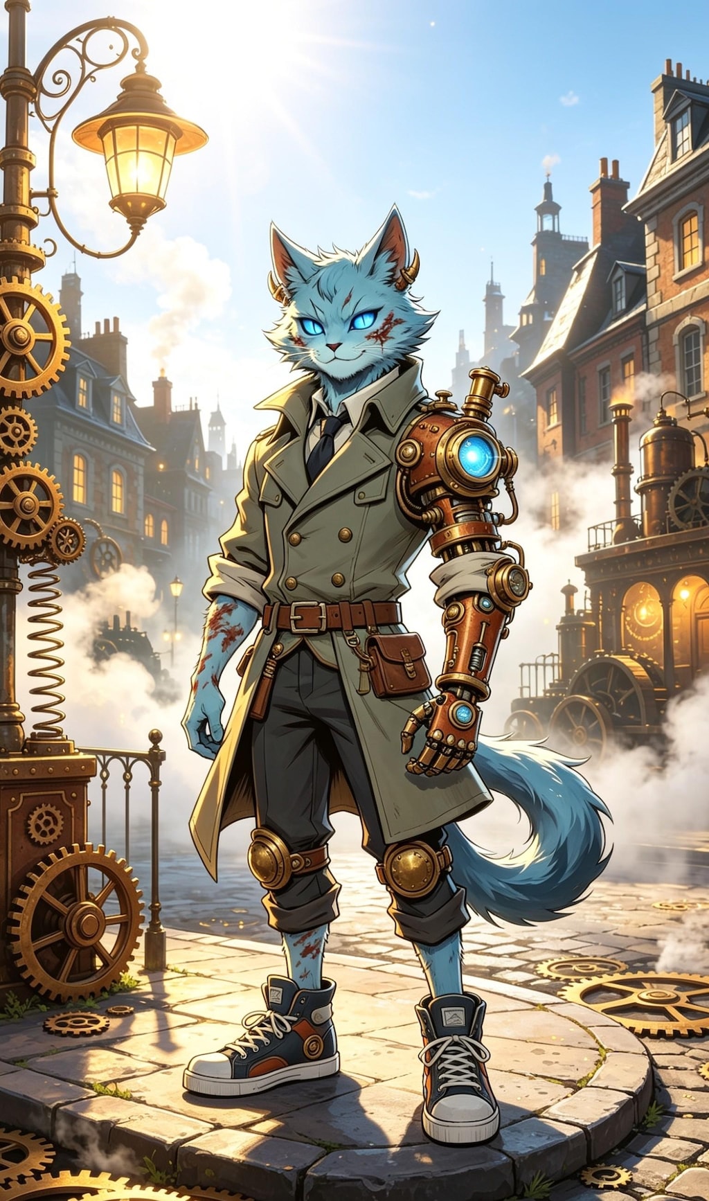 『Lu invistigaturi dâ magìa blu ~ La città di l'ingranaggi ca va a deriva cû vapuri』