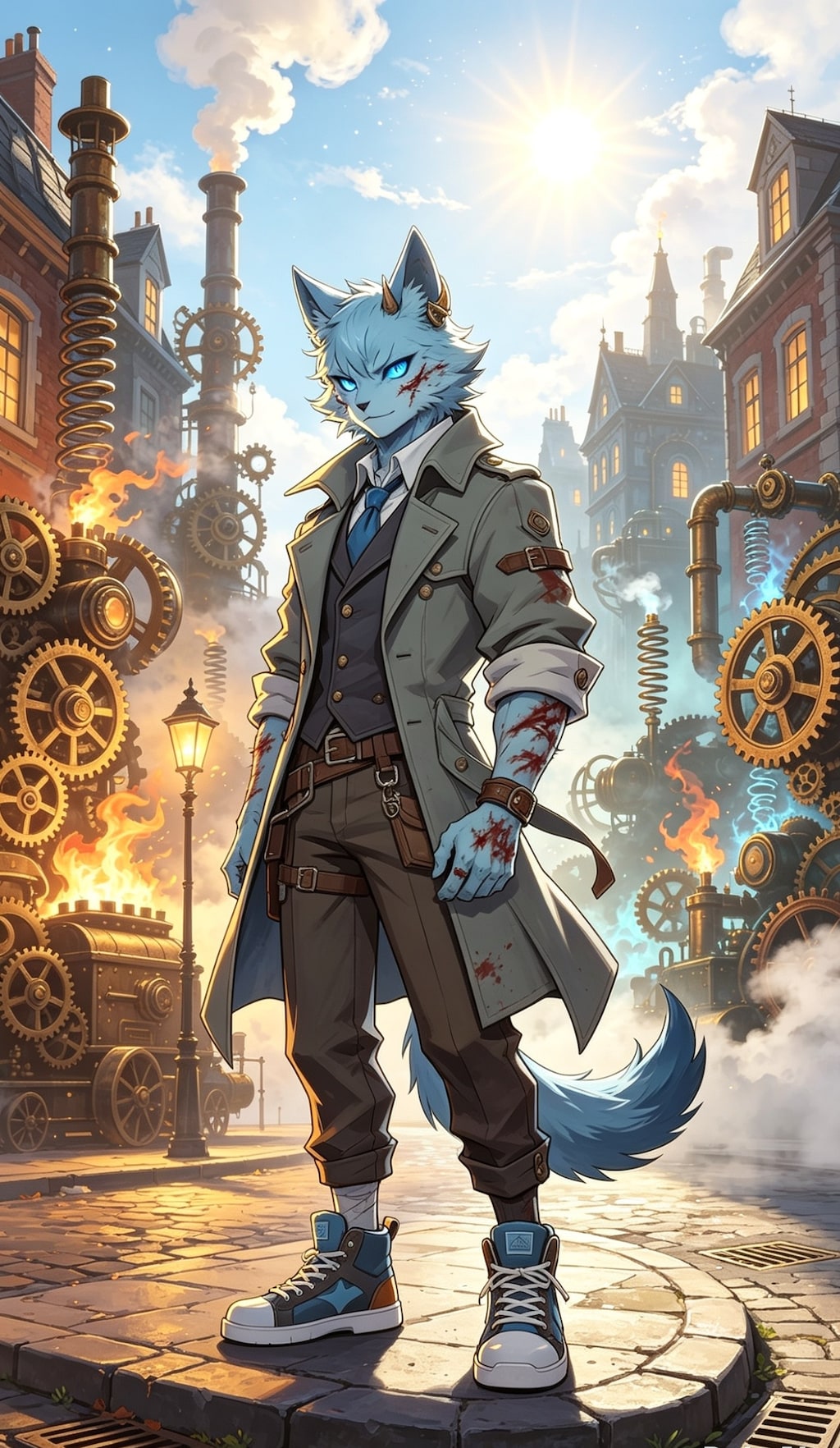 『Lu invistigaturi dâ magìa blu ~ La città di l'ingranaggi ca va a deriva cû vapuri』