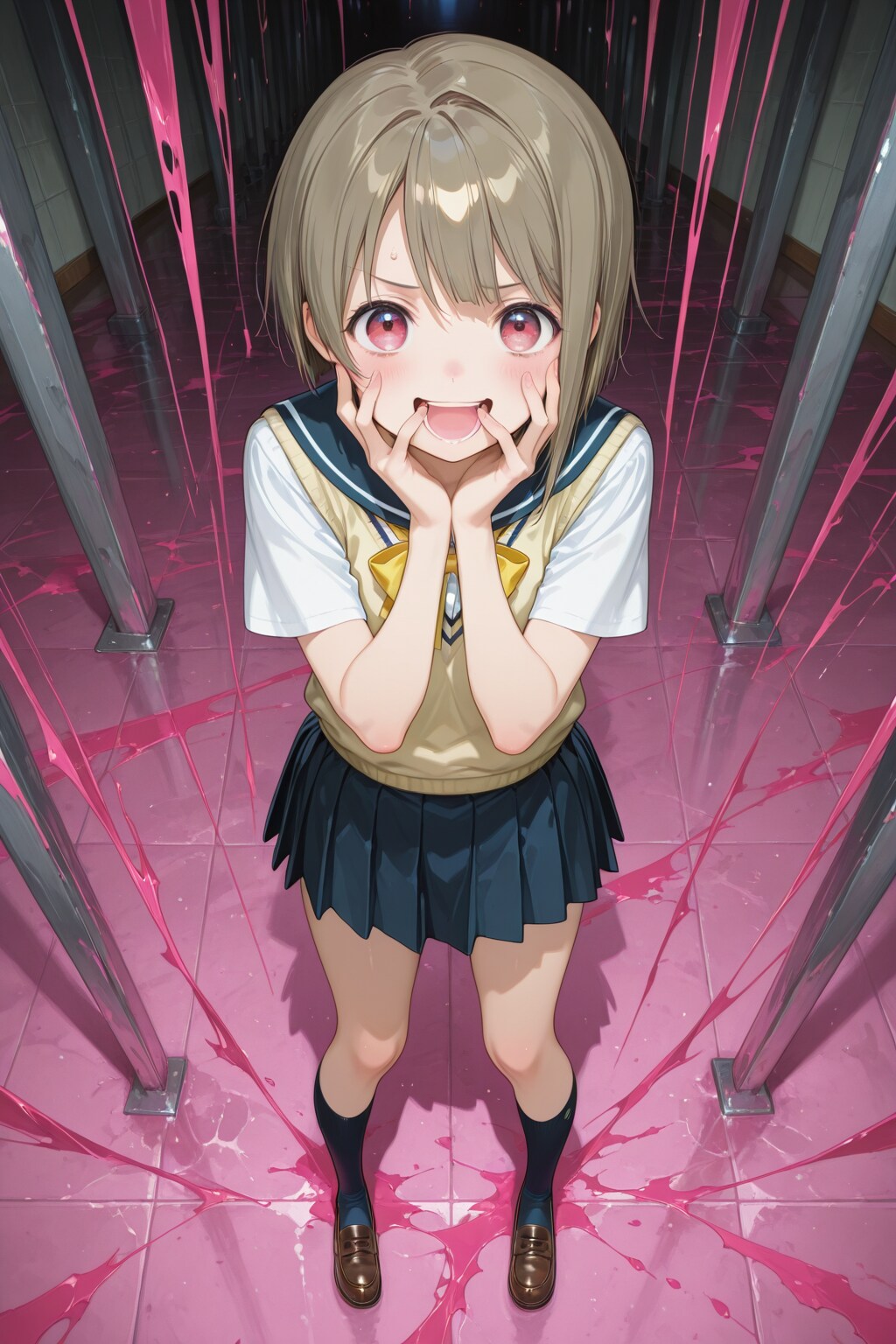 校舎内を異界化させるほど可愛すぎた少女 | の人気AIイラスト・グラビア