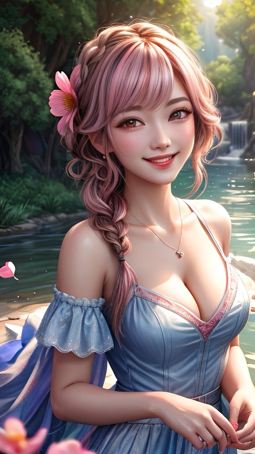 水の世界の美女