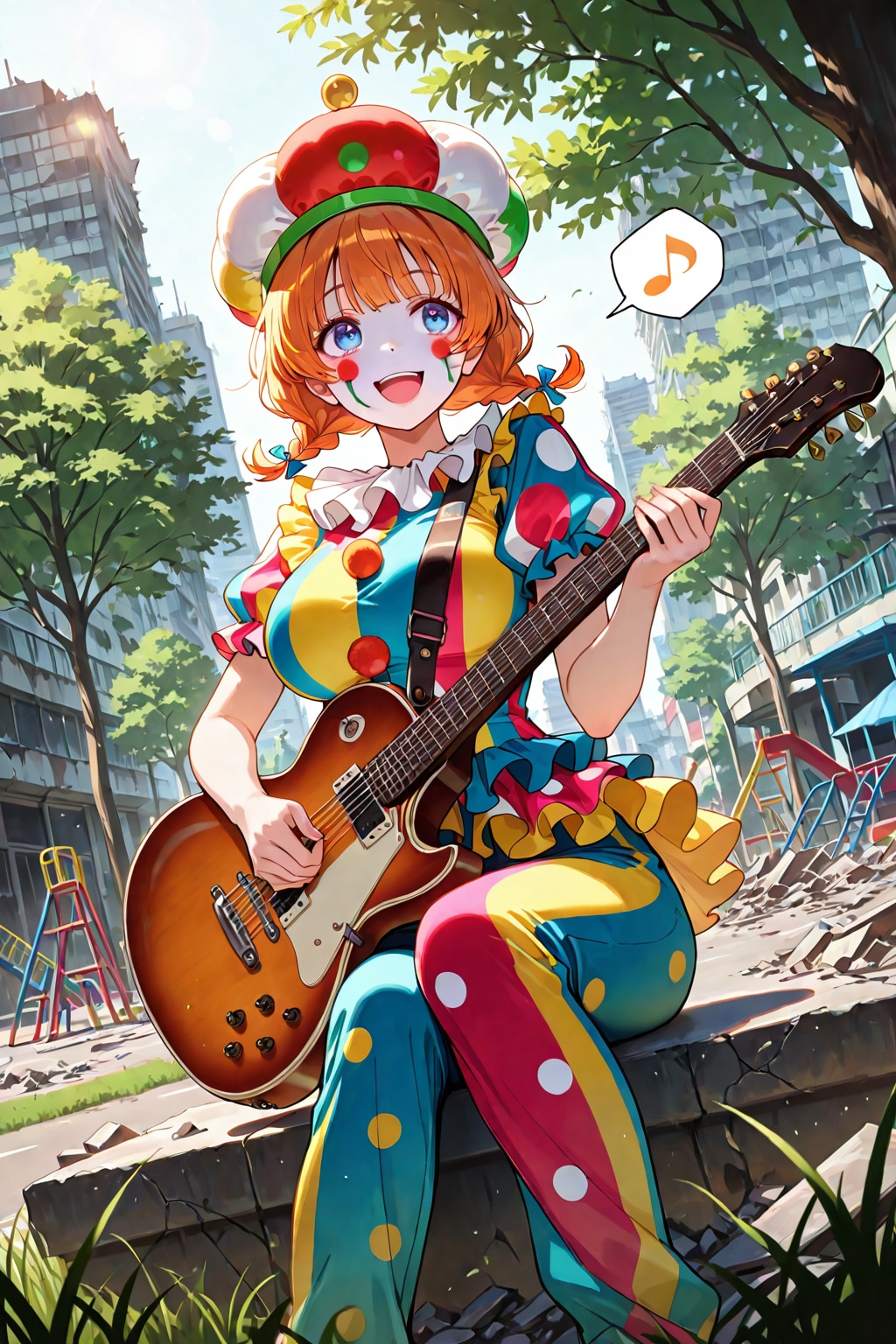 ピエロさんが歌う