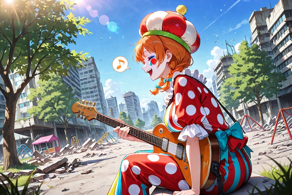 ピエロさんが歌う