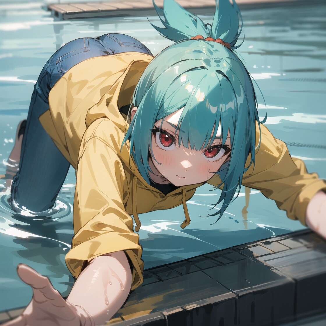 引っ張りあげて