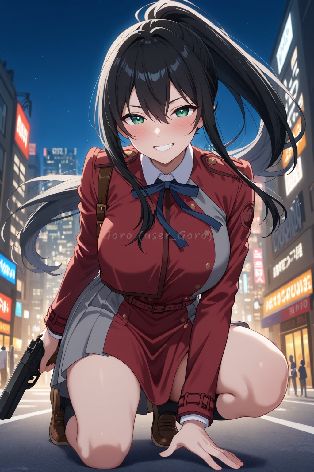 この服は誰？赤と白の制服