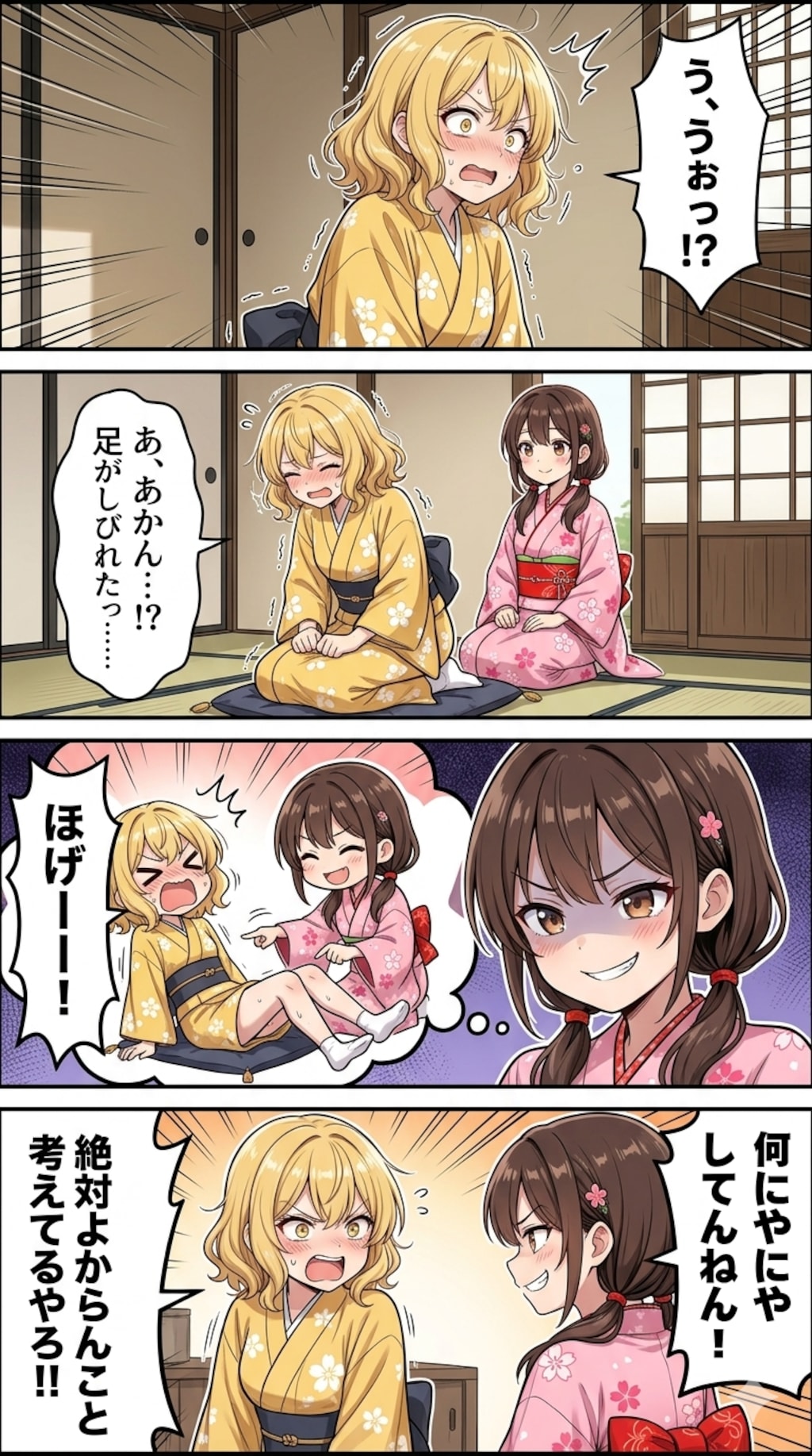 4コマ漫画｢う、うぉっ！？｣