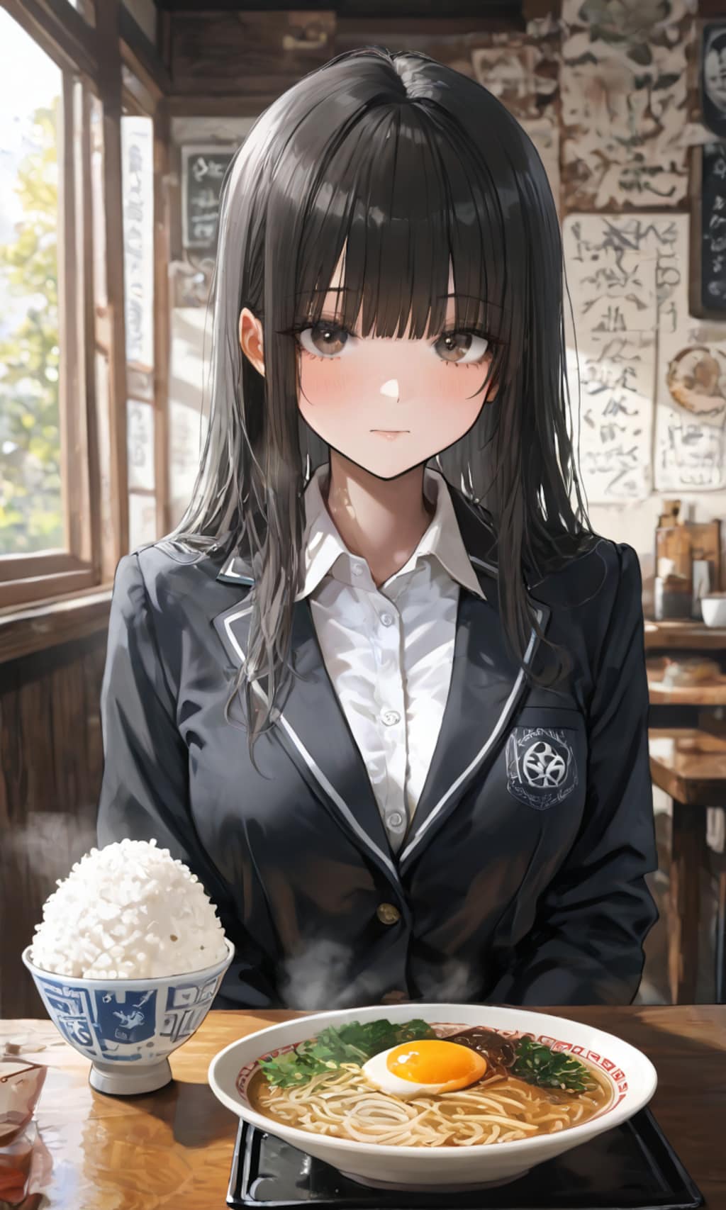 ガッツリ食べよう女の子