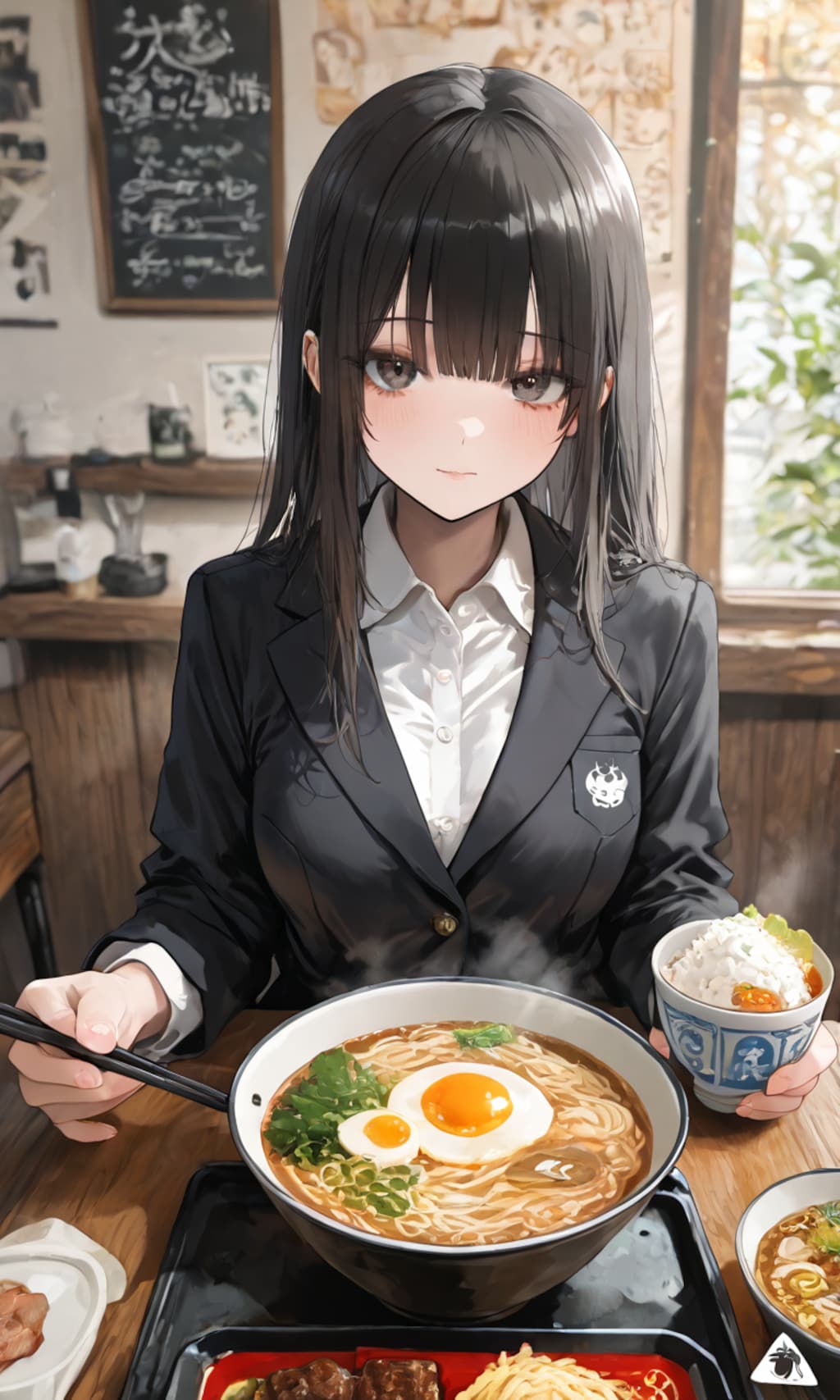ガッツリ食べよう女の子