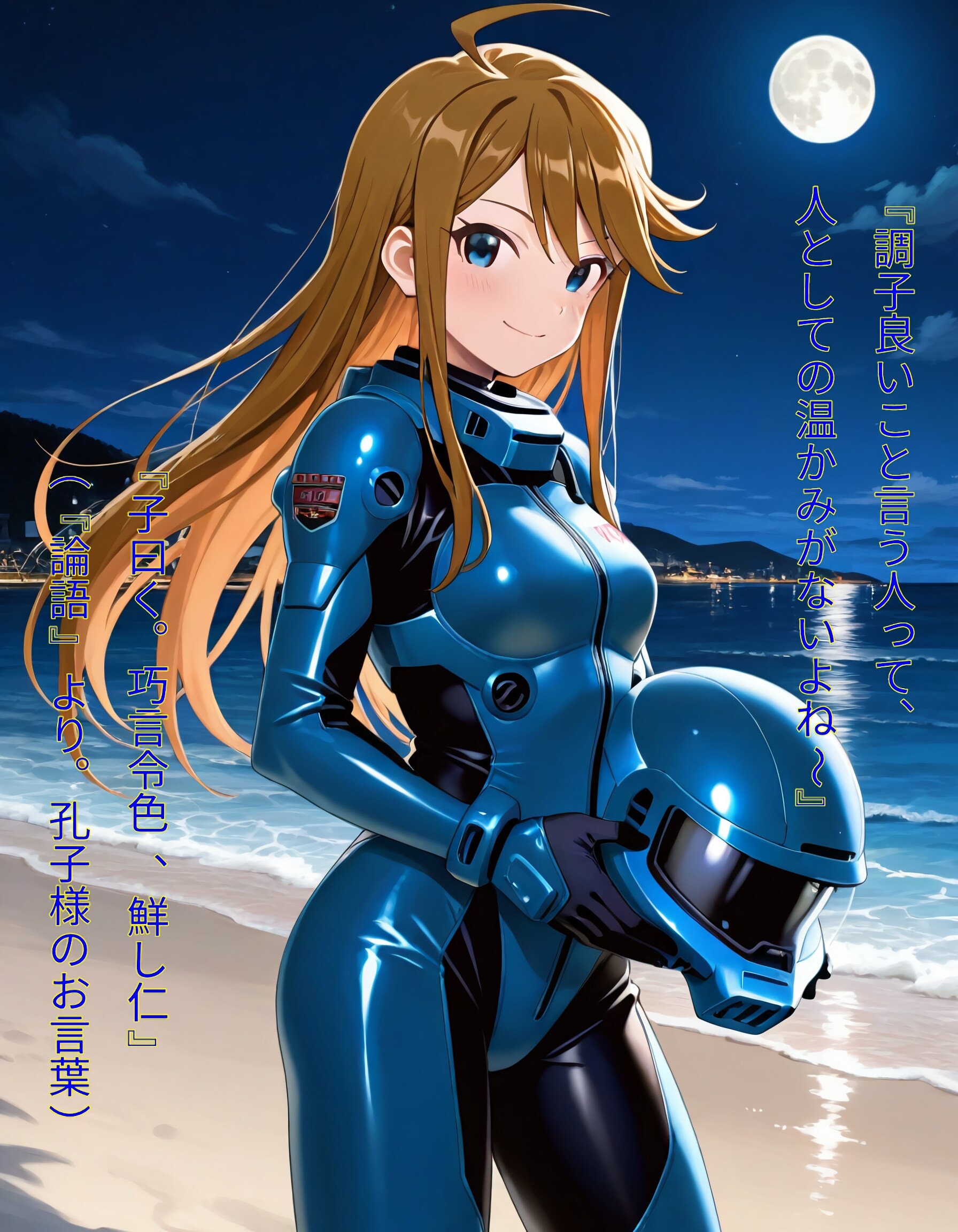 パイロットスーツのめぐみぃと『論語』