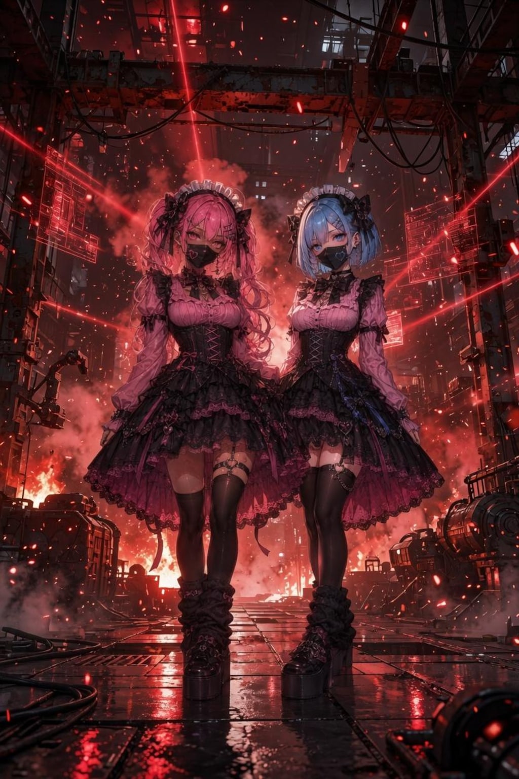 RED CYBERPUNK FACTORY