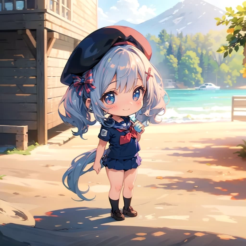 奥にあるのは、船ですか？。