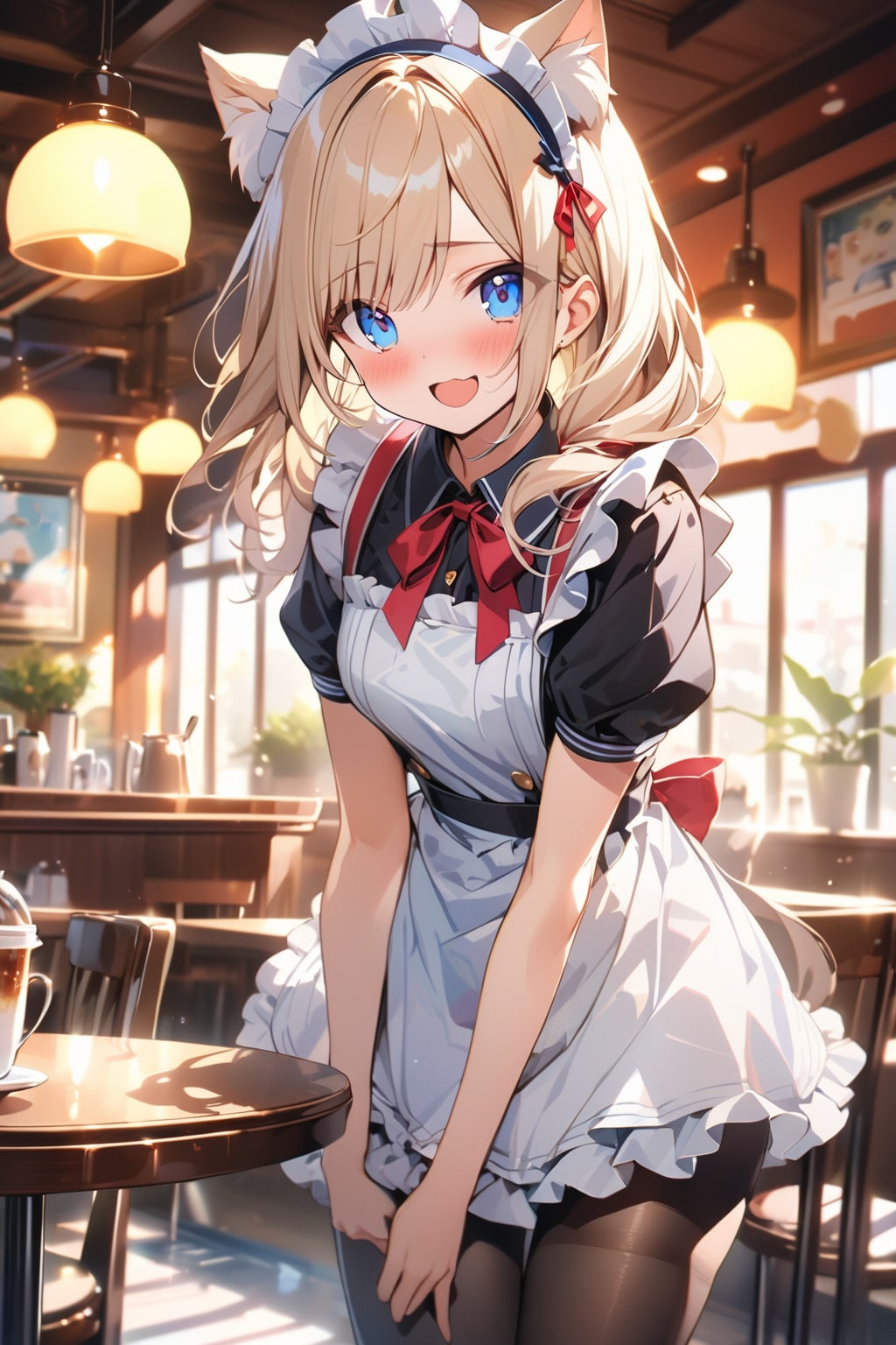 金髪猫耳メイド | の人気AIイラスト・グラビア