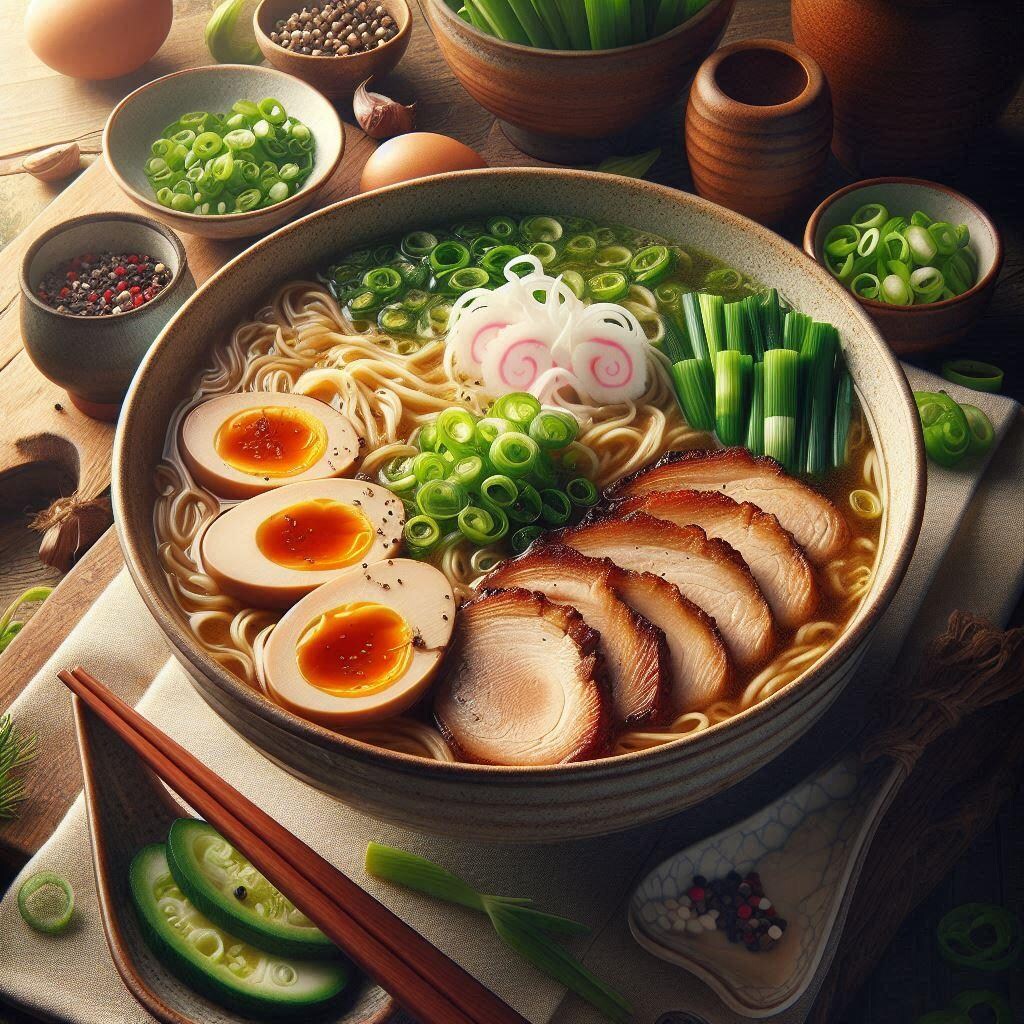 味噌seafood noodle