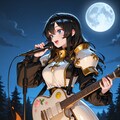 宿営地で歌を唄う葵さん(ちちぷい版) 2枚目