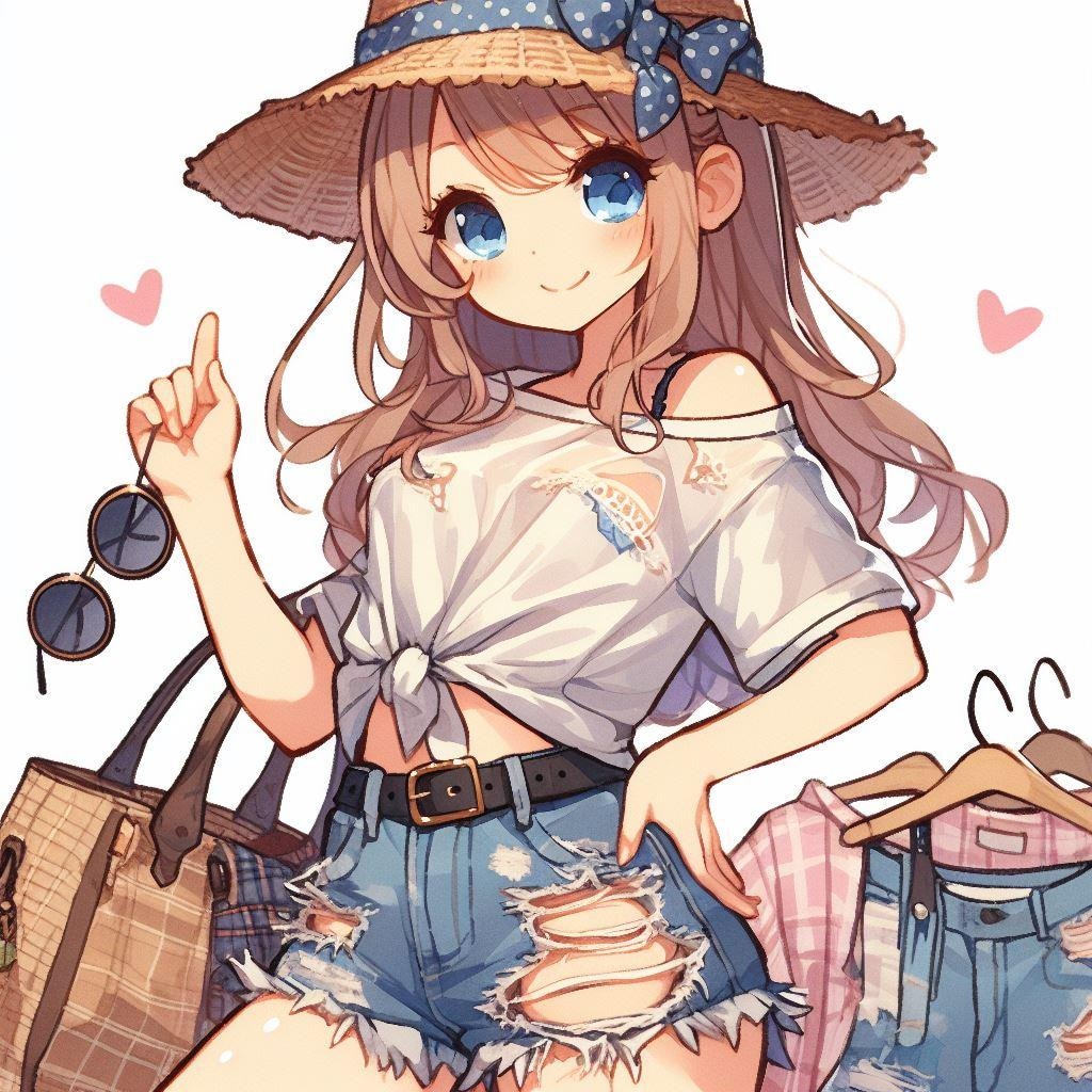 ダメージデニムを履きこなす（Copilot）