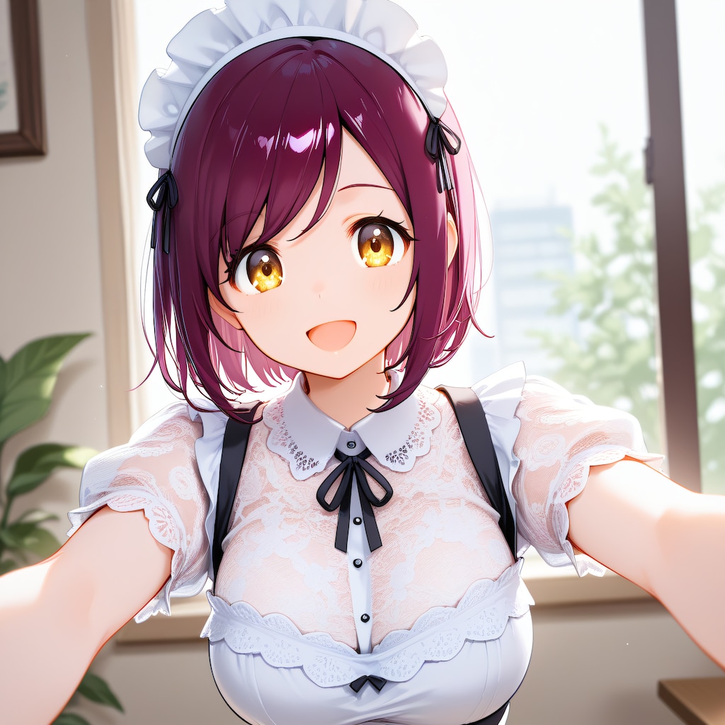 おはようございます（挨拶メイドの芽衣ちゃん）