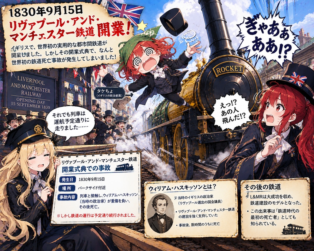 9月15日は初の鉄道人身事故が起こった日
