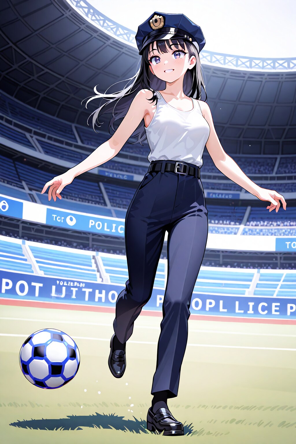 元祖かっこかわいい婦警神宮司しずかのサッカー