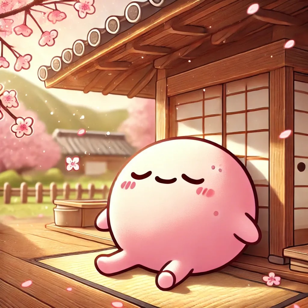 うたた寝 ももほうくん