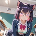私立ねこ耳学園高等部（オリジナル）　『パステルパンチラコレクション』 3枚目