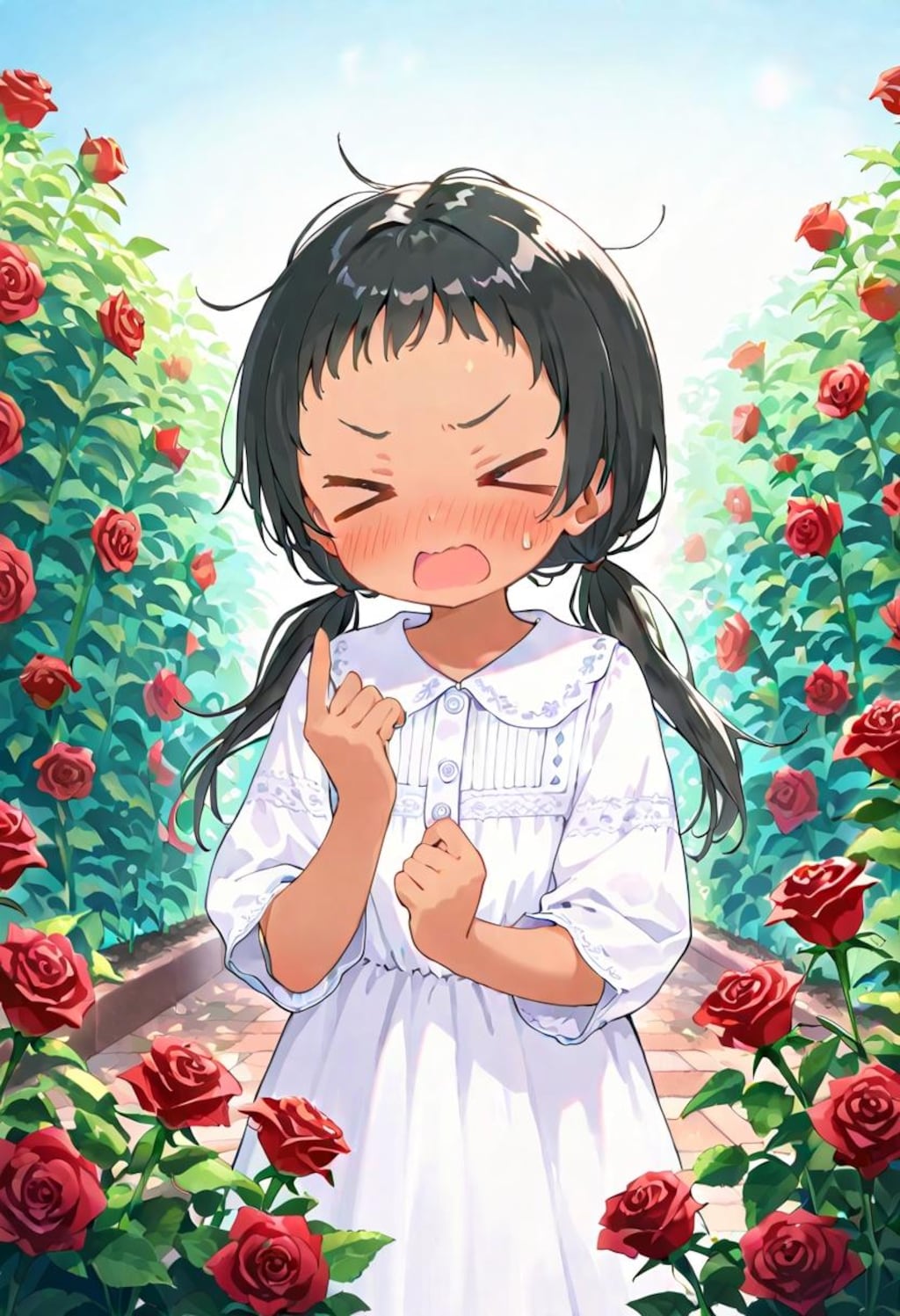 (⩌⩊⩌)「綺麗な薔薇には棘が……」