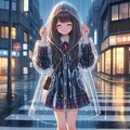 雨の街角少女 2枚目
