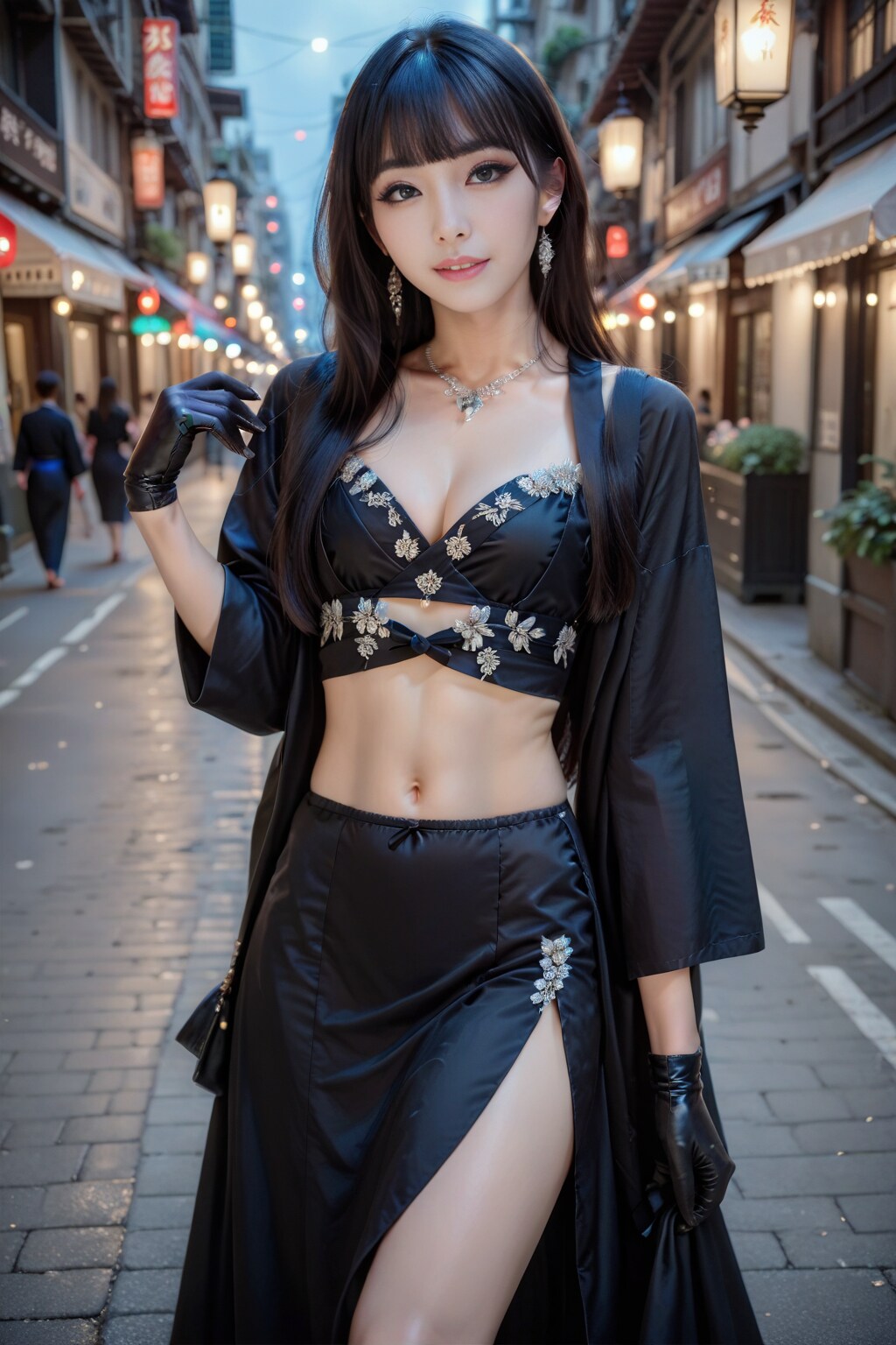 黒の美女