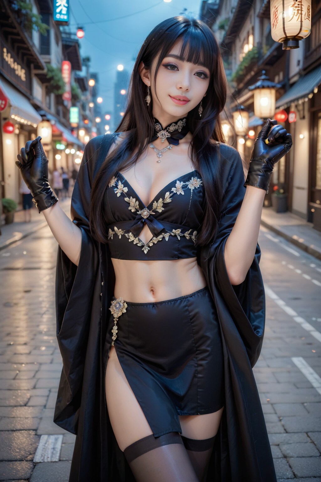 黒の美女