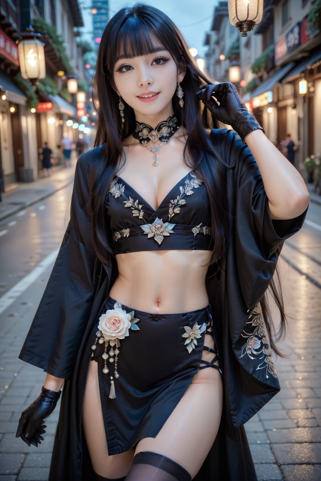 黒の美女