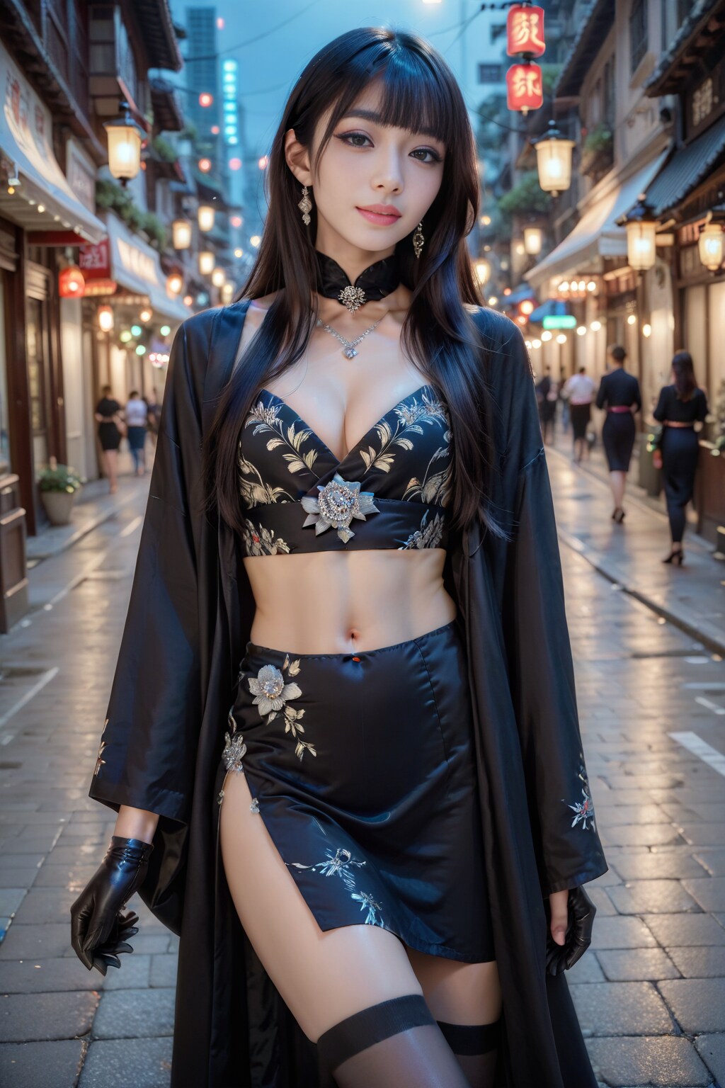 黒の美女