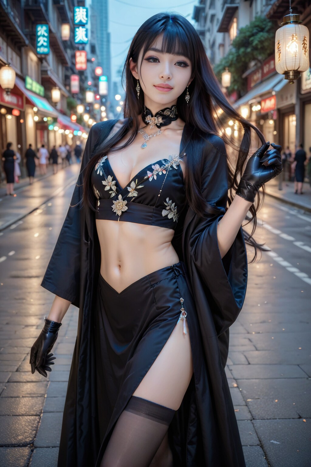 黒の美女