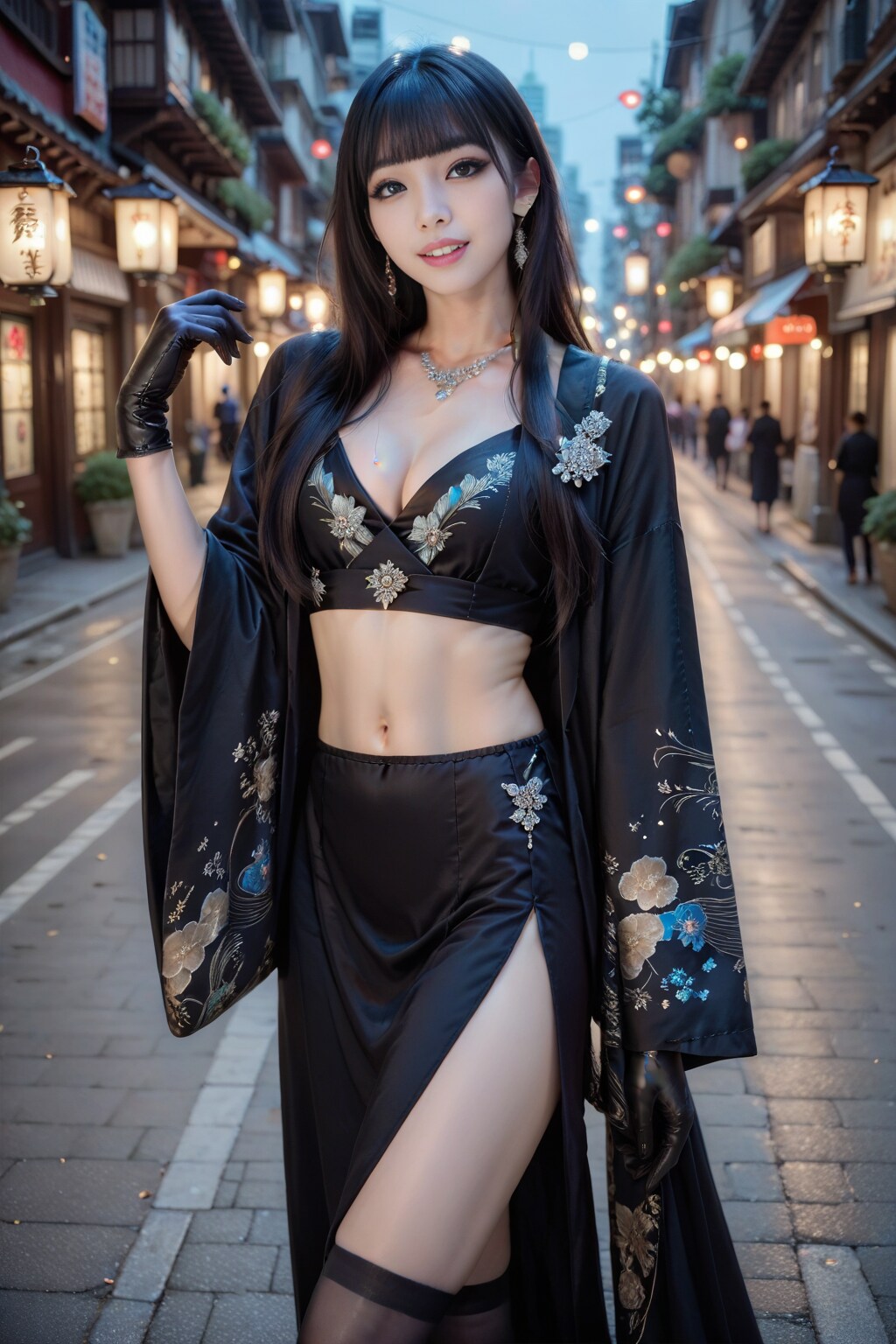 黒の美女