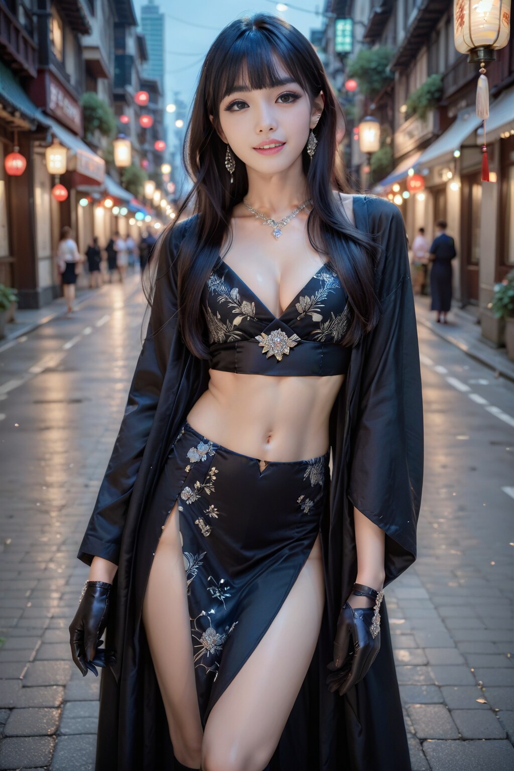 黒の美女