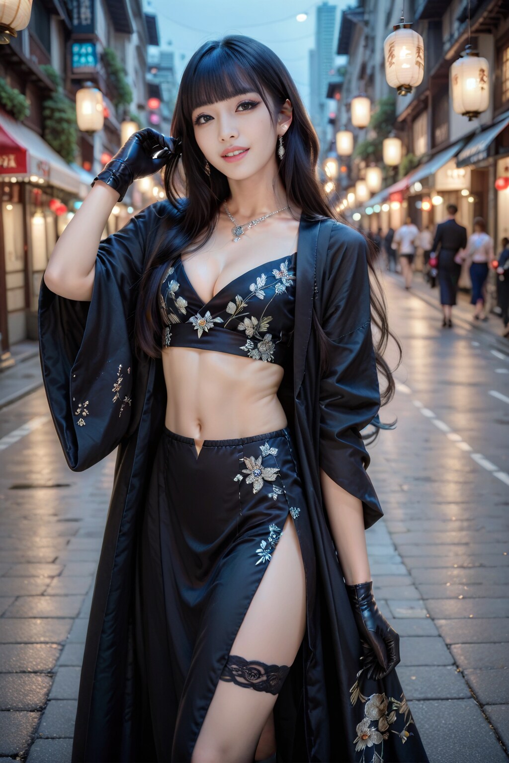 黒の美女