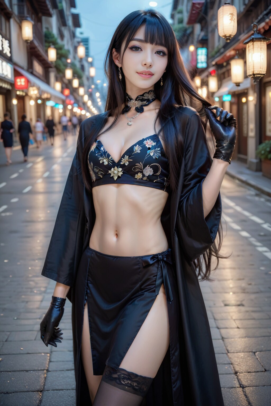 黒の美女