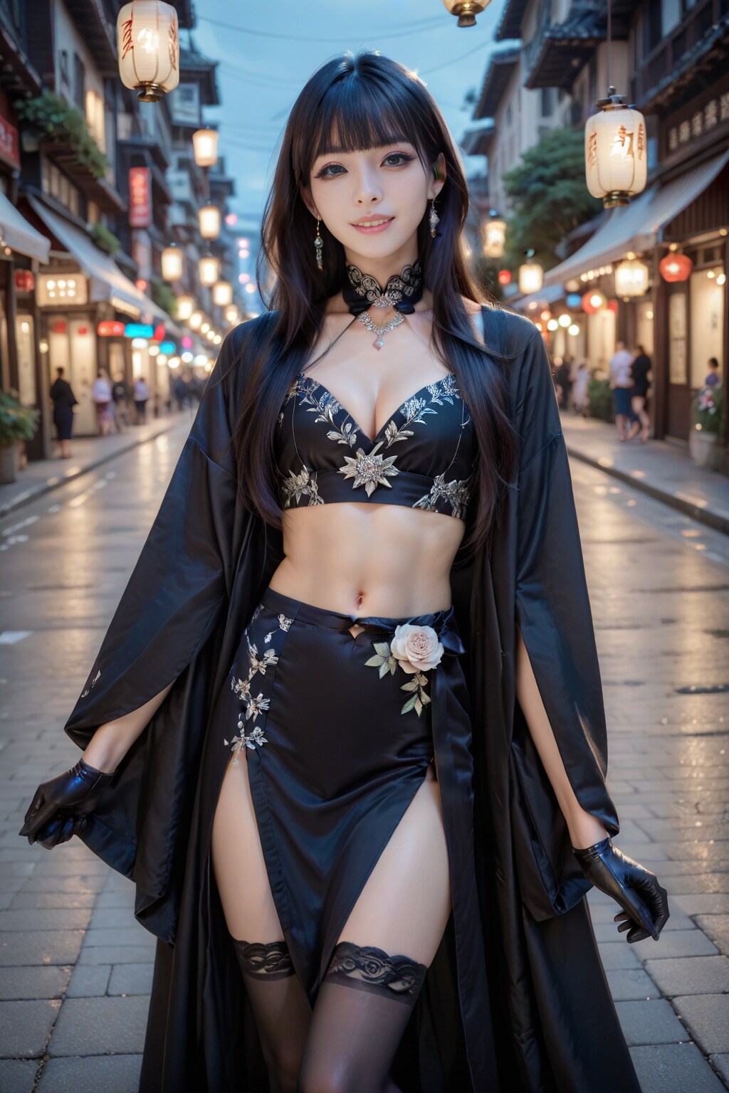 黒の美女