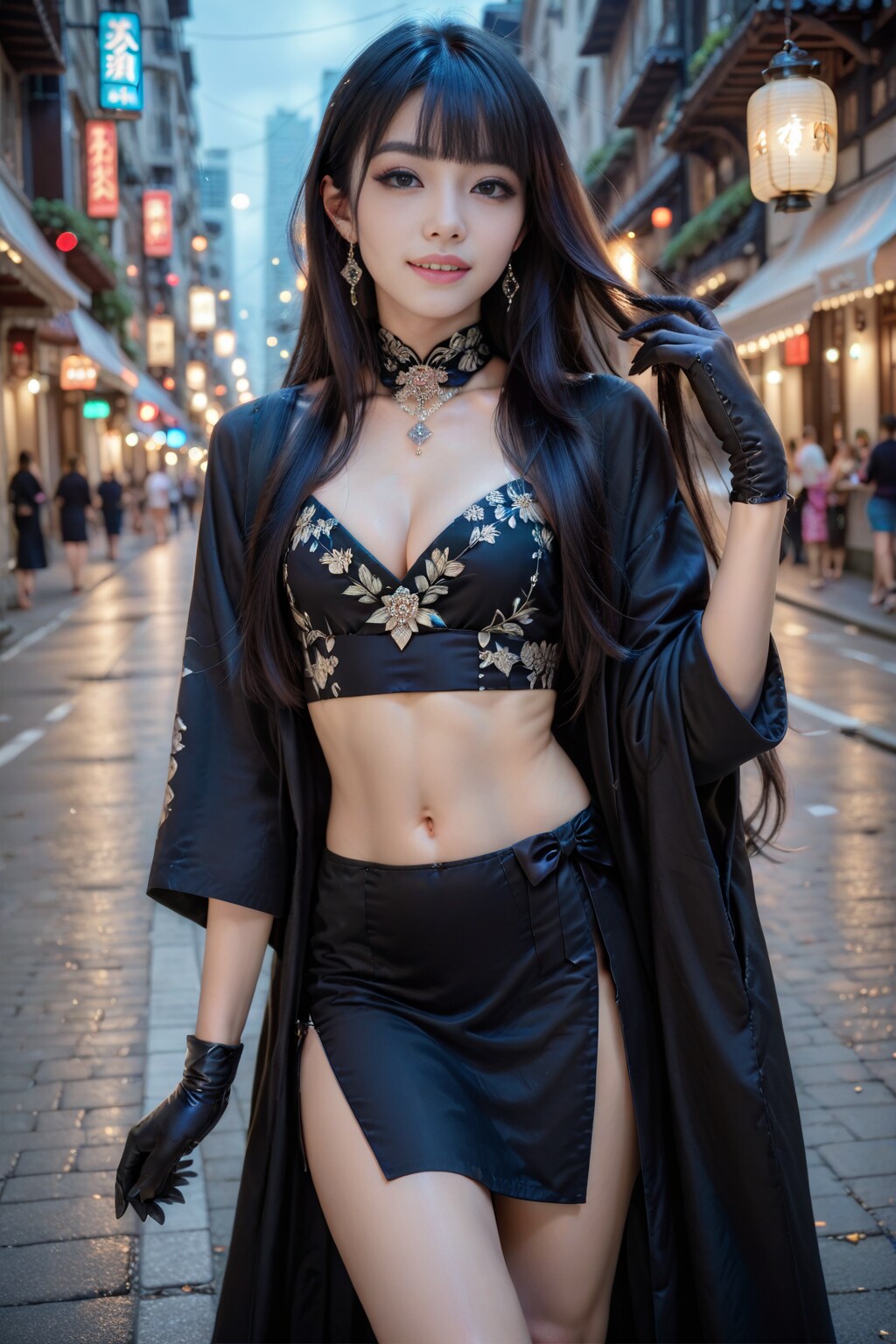 黒の美女