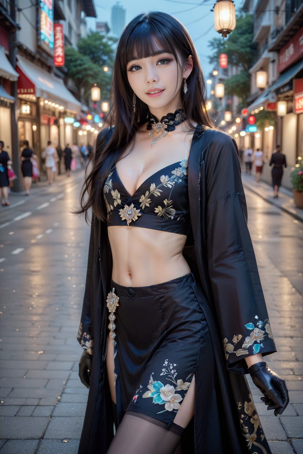 黒の美女