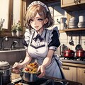 我が家のメイドさん/Let's make breakfast！ 5枚目